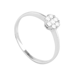 Anel em Ouro 18K Pavê com Diamantes - AU4098