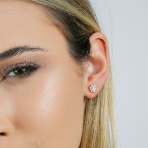 Brinco em Ouro 18k Chuveiro com Diamantes - AU7531