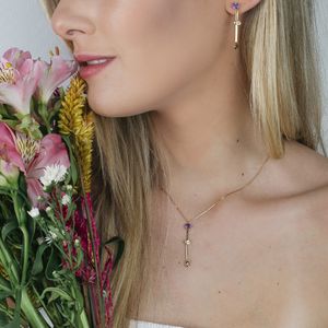 Gargantilha em Ouro 18K Pedras Brasileiras - AU6310