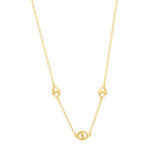 Gargantilha em Ouro 18K com Círculos - AU7615