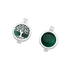 Colar Combo em Prata 925 Árvore da Vida com Pedras Naturais Variadas - PL7851