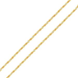 Corrente em Ouro 18K Cordão Tricolor 45CM - AU3665