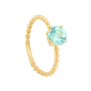 Anel em Ouro 18K com Topázio Sky - AU4216