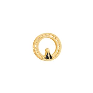 Pingente em Ouro 18k Nossa Senhora Aparecida com Safira - AU7824