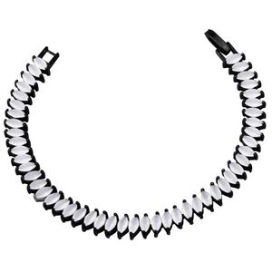 Pulseira em Prata 925 com Zircônias Navete Rosa - PL8321