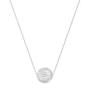 Colar em Prata 925 Globo Vazado - PL8459