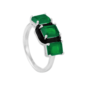 Anel em Prata 925 com Cristais - PL8510