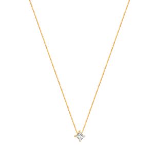 Gargantilha em Ouro 18K Ponto de Luz com Diamante - AU2369