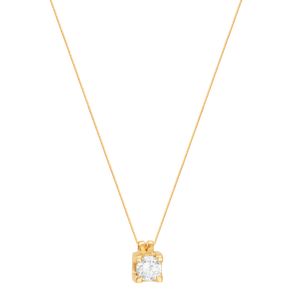 Gargantilha em Ouro 18k Cartier Ponto de Luz com Zircônia - AU7974