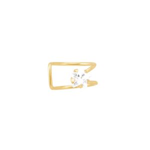Piercing em Ouro 18K Fio Duplo com Estrela 4MM - AU6355