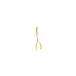 Pingente Osso da Sorte com Topázio 1,5 mm - AU8147