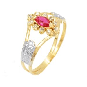 Anel de Formatura em Ouro 18K com Zircônias - AU8153