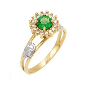 Anel de Formatura em Ouro 18K com Zircônias - AU8173