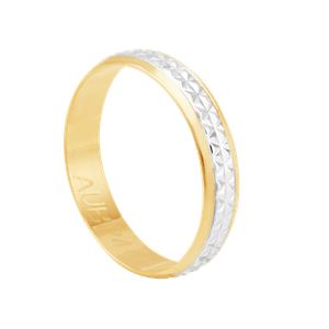 Alianças Bodas de Prata em Ouro 18K Masculina - AU8110