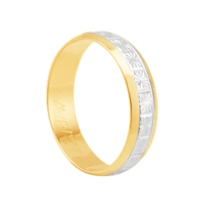 Alianças Bodas de Prata em Ouro 18K Feminina - AU8112