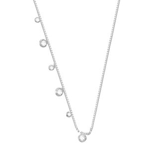 Colar em Prata 925 com 9 Pontos de Luz - PL9243
