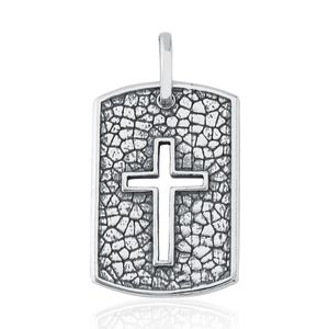 Pingente Masculino Placa Cruz - PL9322