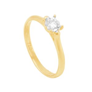 Anel em Ouro 18K Pavê com Diamantes - AU4213