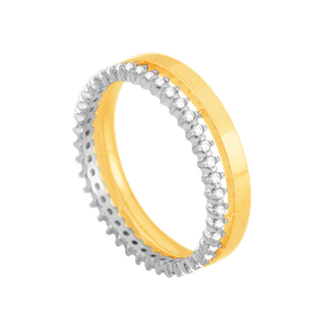 Aliança Feminina em Ouro 18K Casamento com Diamantes - AU8196
