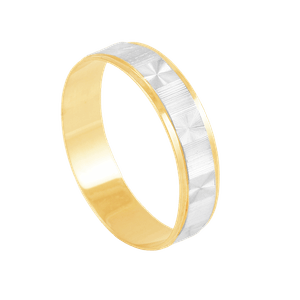 Aliança Bodas de Prata em Ouro - AU2770