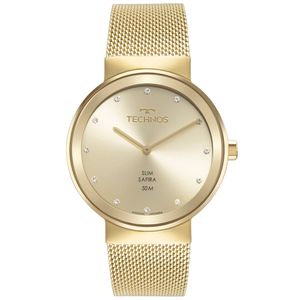 Relógio Technos Feminino Slim Dourado - 1L22WM/1X