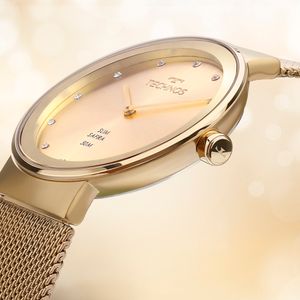 Relógio Technos Feminino Slim Dourado - 1L22WM/1X