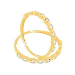 Anel Aparador Ouro 18K com Diamantes - AU1586