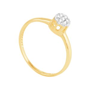 Anel em Ouro 18K Pavê com Diamantes - AU3921