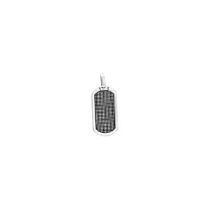 Pingente em Prata 925 Placa Oval Trabalhada - PL9877