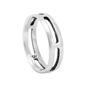 Anel em Prata 925 Masculino Detalhes Vazados - PL9870
