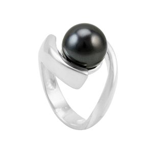 Anel em Prata 925 com Pérola Negra - PL10479