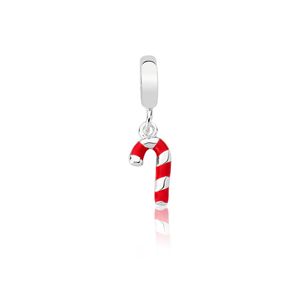 Berloque Moments em Prata 925 Doce de Natal - Candy Cane - PL10807