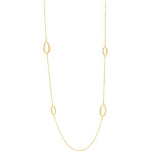 Gargantilha em Ouro 18k Elos com Diamantes - AU8542