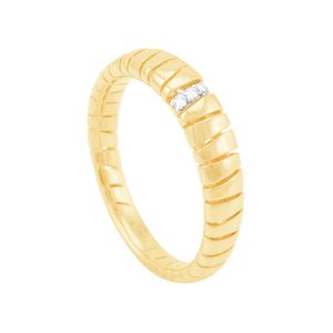 Anel em Ouro 18k Trabalhado com Diamantes - AU8590