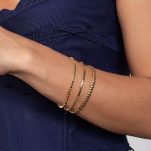Pulseira em Ouro 18k Medalhas Bolinhas Lisas - AU8608