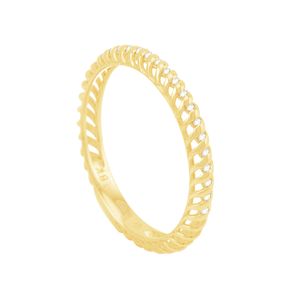 Anel em Ouro 18k Aparador com Diamantes - AU8534