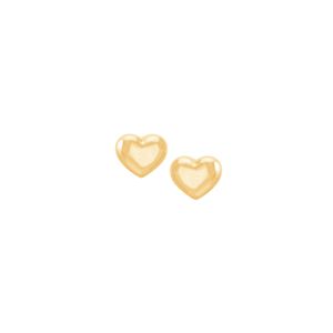Brinco em Ouro 18K Coração Liso 5 mm - AU5343