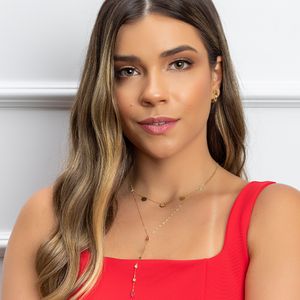 Colar em Ouro 18k com Hexagonal Foscos Vazados - AU8124