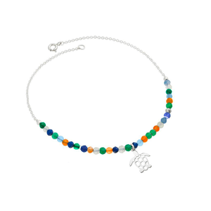 Tornozeleira em Prata 925 Tartaruga - PL11331