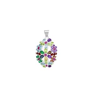 Pingente em Prata 925 Pedras Brasileiras - PL11602