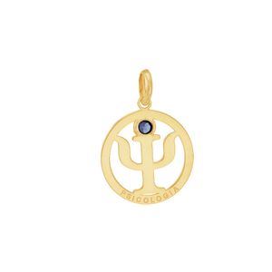 Pingente em Ouro 18K Formatura Psicologia - AU10036