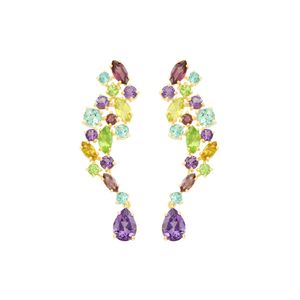 Brinco em Ouro 18k com Pedras Naturais - AU10049