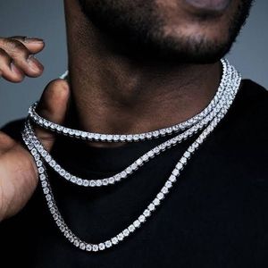 Colar Riviera em Prata 925 Masculina com Zircônias 60 cm - PL12207