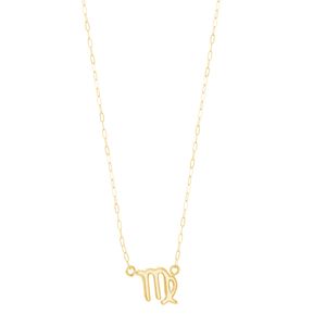 Gargantilha em Ouro 18k Coleção Zodíaco - Virgem - AU10141