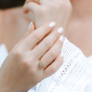 Anel em Ouro 18K Pavê com Diamantes - AU3922