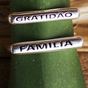 Anel em Prata 925 Gratidão - PL12839