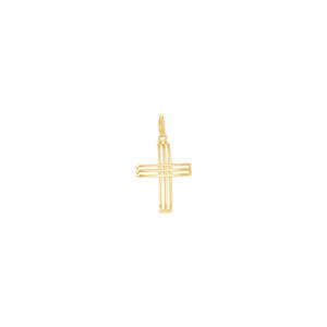 Pingente em Ouro 18K Crucifixo Vazado - AU10166