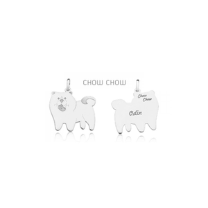Pingente em Prata 925 Cachorro Shih tzu Personalizado - PL14037