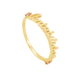 Anel em Ouro 18K Formatura Contabilidade - AU10281