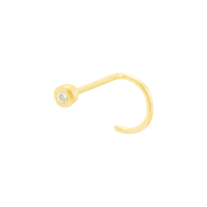 Piercing em Ouro 18K Nariz Zircônia - PL14112